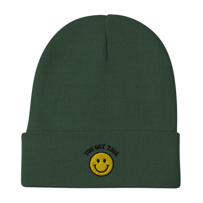 You got this Embroidered Beanie